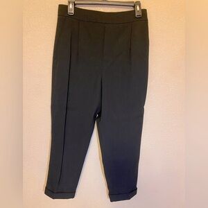 NWOT Vince Viscose Capri Black Trousers, Size Large